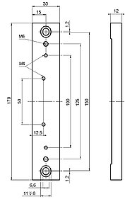PI M-490.MS Drawing PI M-490.MS Drawing