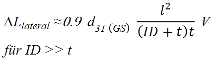 Lateral tube displacement